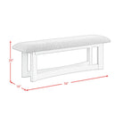  Elements International Elma D-9990-7-BN Dining Bench IMAGE 7