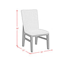  Elements International Marlene D-15850-8-SC Dining Side Chair IMAGE 11