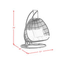  Elements International Playa O-16230-10311-220 Double Swing Egg Chair IMAGE 10