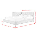  Elements International Amberley B-480-3-FCB Full Upholstered Corner Bed IMAGE 11