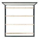  Elements International Versailles Contemporary B-3690-8W-KB1 King Panel Bed IMAGE 4