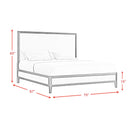  Elements International Versailles Contemporary B-3690-8W-KB1 King Panel Bed IMAGE 9