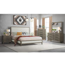  Elements International Versailles Contemporary B-3690-3W-KB1 King Panel Bed IMAGE 3