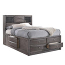  Elements International Emily EG199KB King Storage Bed IMAGE 1