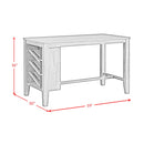  Elements International Santa Barbara D-16550-5-KI Kitchen Island & 2 Counter Stools IMAGE 14