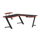  Elements International Waterside H-14230-8-DK L-Shape Desk IMAGE 1