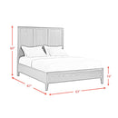  Elements International Versailles Contemporary B-3690-8-QB1 Queen Bed IMAGE 8