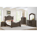  Elements International Brunswick B-13070-5-QB Queen Panel Bed IMAGE 3