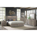  Elements International Kelis B-9770-3-QBL Queen Panel Bed IMAGE 3