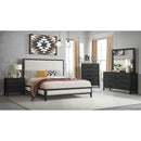  Elements International Versailles Contemporary B-3690-8W-QB1 Queen Panel Bed IMAGE 3