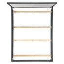  Elements International Versailles Contemporary B-3690-8W-QB1 Queen Panel Bed IMAGE 4
