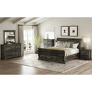  Elements International Park Ridge B-13130-8-QSLB Queen Sleigh Storage Bed IMAGE 4