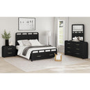  Elements International Ridgemont B-14440-8W-QSB Queen Storage Bed IMAGE 6