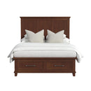  Elements International Canterbury B-13030-5-QSB Queen Storage Bed IMAGE 2