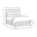  Elements International Canterbury B-13030-5-QSB Queen Storage Bed IMAGE 9