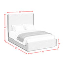  Elements International Brisbane B-16760-5-QUB Queen Upholstered Bed IMAGE 7