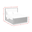  Elements International Sylvie B-16000-6-QUB Queen Upholstered Bed IMAGE 7