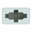  Elements International Dapper DPR300DTB Rectangular Dining Table IMAGE 5