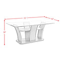  Elements International Dapper DPR300DTB Rectangular Dining Table IMAGE 8