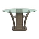  Elements International Dapper DPR300RDTTB Round Dining Table IMAGE 2