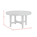  Elements International Versailles Contemporary D-3690-6-RDT Round Dining Table IMAGE 8