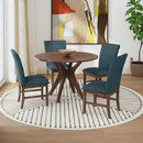  Elements International Santa Barbara D-16550-5-RDT Round Dining Table IMAGE 7