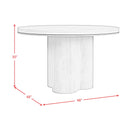  Elements International Rosalie D-16860-8-RDT Round Dining Table IMAGE 7