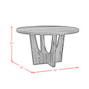  Elements International Oregon D-17380-8-DT1 Round Dining Table IMAGE 7