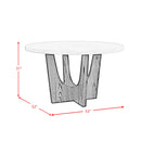  Elements International Oregon D-17380-8-DT2 Round Dining Table IMAGE 8