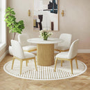  Elements International Sylvie D-16000-6-RDT Round Dining Table IMAGE 2