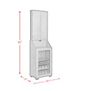  Elements International Bone GTBN100DBC S Dartboard Cabinet IMAGE 16