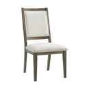  Elements International Versailles Contemporary D-3690-6-SC1 Square Back Dining Chair IMAGE 1