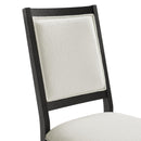  Elements International Versailles Contemporary D-3690-8-SC1 Square Back Dining Chair IMAGE 4