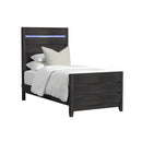  Elements International Tobias B-15990-8-TBL Twin Bed IMAGE 1
