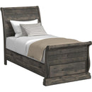  Elements International Park Ridge B-13130-8-TSLB Twin Sleigh Storage Bed IMAGE 1