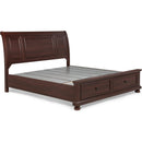  Crown Mark Claribelle King Panel Bed with Storage B1800-K-HB/B1800-K-FBD/B1800-KQ-RAIL IMAGE 2