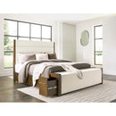  Benchcraft Marxmore B863B2 Queen Upholstered Storage Bed IMAGE 8