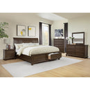  Crown Mark Claribelle King Panel Bed with Storage B1810-Q-HB/B1810-Q-FBD/B1810-KQ-RAIL IMAGE 3