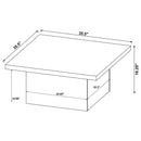  Coaster Furniture Devar 708068-S3 3-piece Square Coffee and End Table Set - Mango IMAGE 10