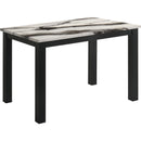  Crown Mark Resia 2120BMBL-T-3048 Dining Table Faux Marble - Brown IMAGE 1