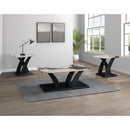  Crown Mark Zion 4227SET-BMBL 3 pc Faux Marble Cocktail Set - Brown IMAGE 1