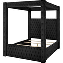  Crown Mark Annabelle 5114M-BK-Q Queen Canopy Bed - Black IMAGE 2