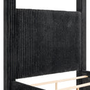  Crown Mark Carla 5118BK-Q Queen Canopy Bed - Black IMAGE 4