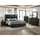  Crown Mark Cadence B4515-Q-BED Bed in One Box - Gold/Black IMAGE 3
