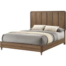 Crown Mark Nyomi B4922-Q Queen Panel Bed - Light Brown IMAGE 1